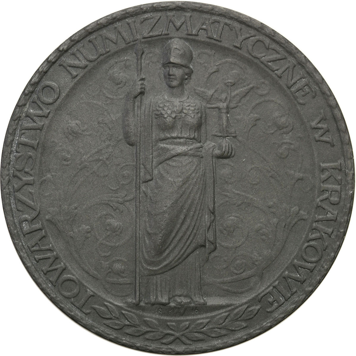 Polska pod zaborami medal 1915 - otwarcie wyższych uczelni w Warszawie, cynk